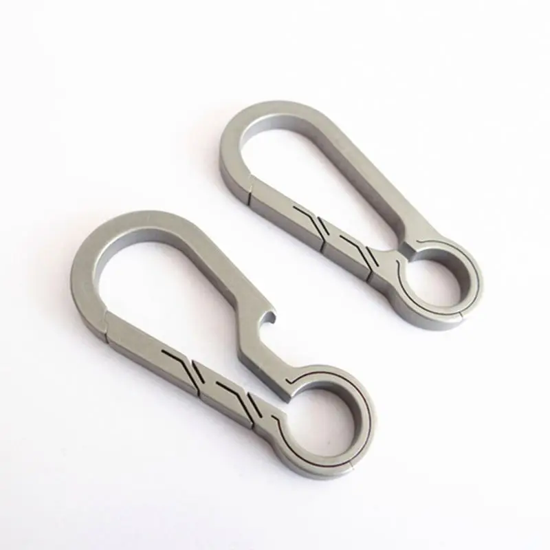 luxury Metal keychain titanium titanium carabiner keychain titanium keychain