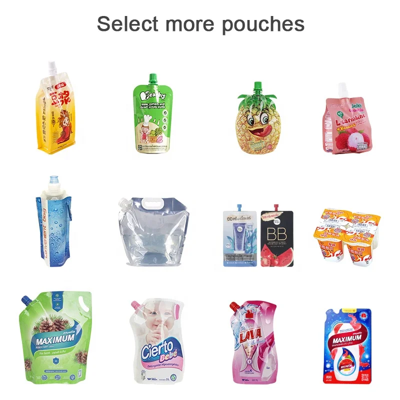 Hot Sales Food Grade Tomato Paste Sauce Packaging Doypack Bag Stand Up Spout Pouch