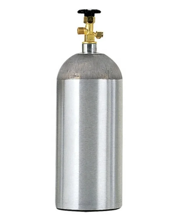Empty 1L Soda Cylinder Co2 Bottle Tank High Pressure Soda Water Bottle Aluminium Co2 Cylinder 5/8-18UNF