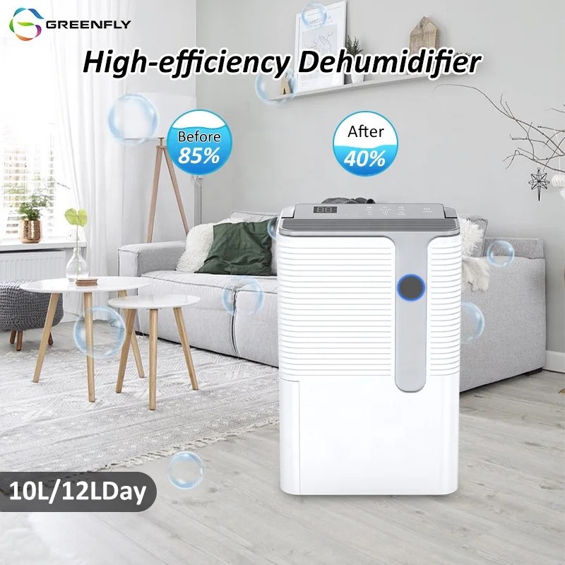 Home using smart 24L dry clothes R290 refrigerant portable dehumidifier low noise 5L water tank air dehumidifier