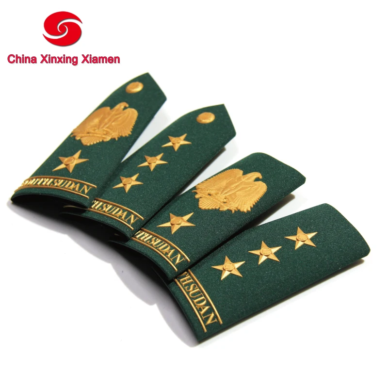 Beads Decoration Plastic Custom Tactical Bud Uniform Shoulder Epaulets Combat Clothing Rank Badges Embroidery PVC Plating 500pcs
