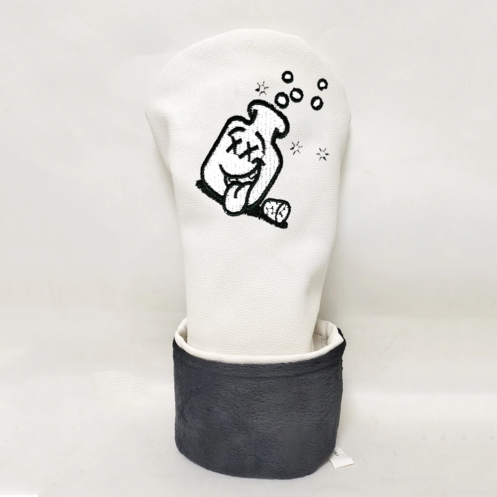 Factory Direct Custom Golf Driver Wood Headcover Durable PU Leather with Embroidered Logo for Golf Clubs