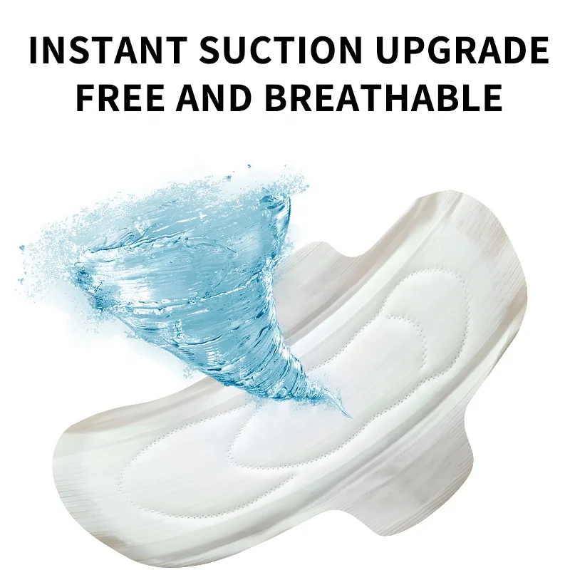 Wholesale Cotton Sanitary Pads for Women Sanitary Napkin Menstrual Pads Sanitary Pads Lady Free Samples
