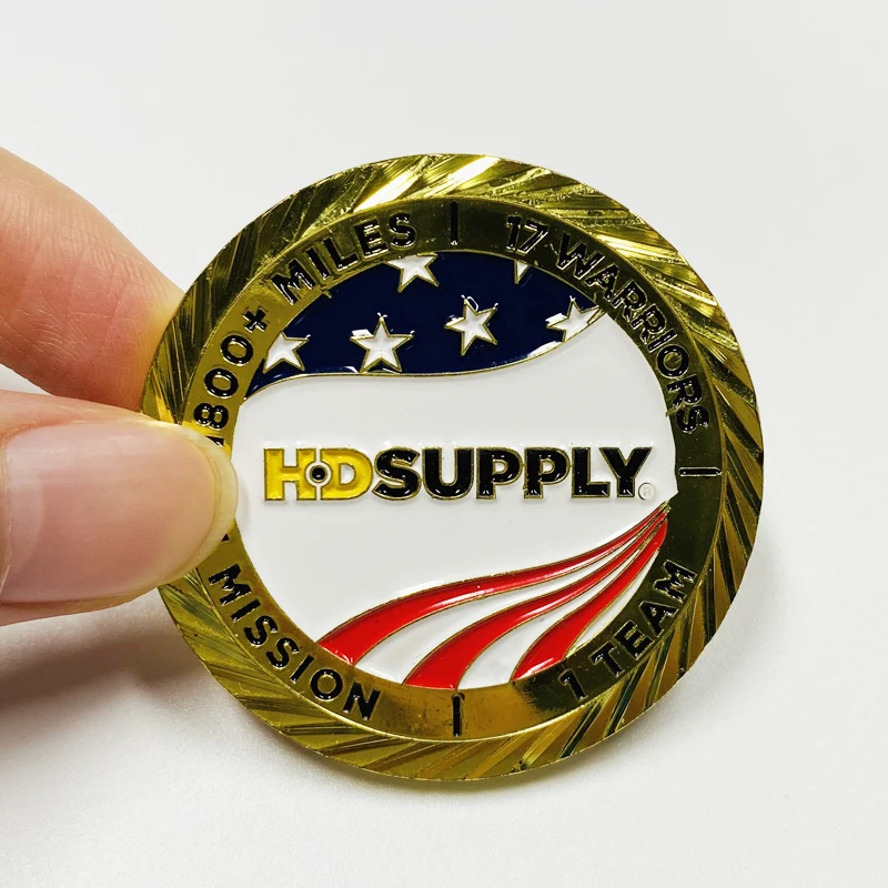 Custom Challenge Coins Plane Weapon Copper Bronze Enamel Zinc Alloy Soft Enamel Metal Challenge Coin