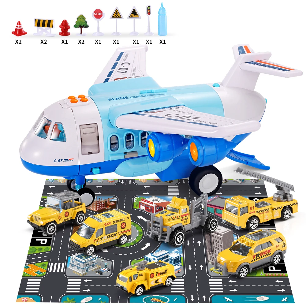 aircraft toy Transport aircraft model Small car toy wholesale