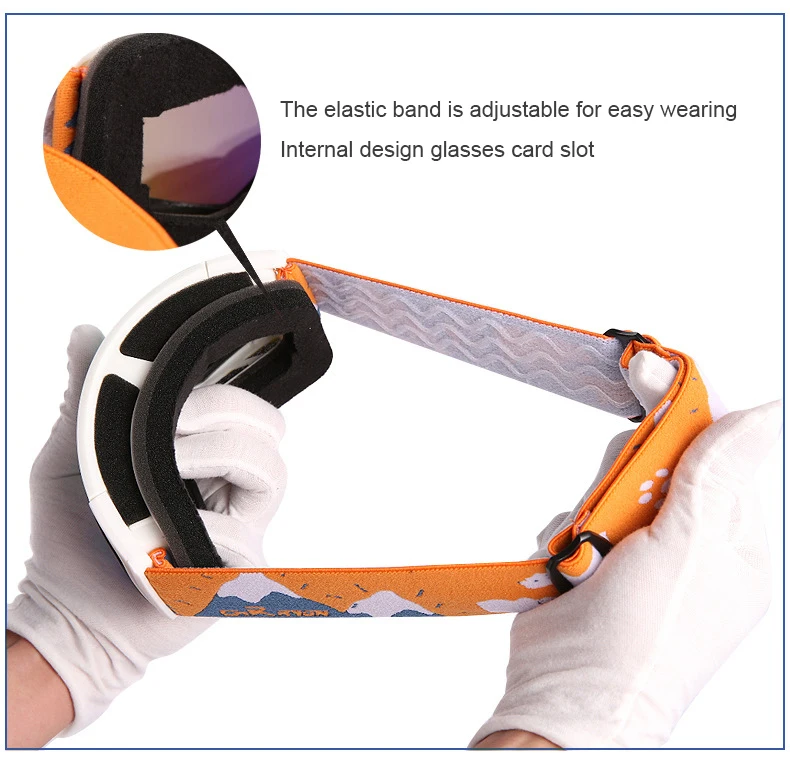 Wholesale Anti Fog snowboarding goggles Custom kids Ski Goggles children ski equipment