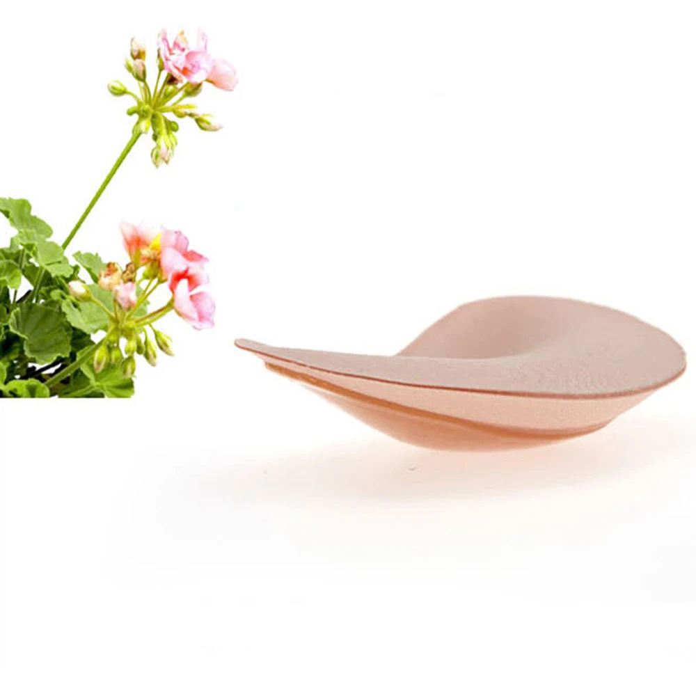 Mei Xiao Ti Adhesive Bra Pad Increase breast size Insert Reusable Silicone Bra Sticky Nude Pad