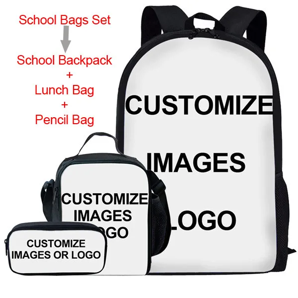 School Bag Set 3 pieces for Kids Backpack for Star Printed Schoolbag fot Children Set Middle High School Bags For Teenager Sumka