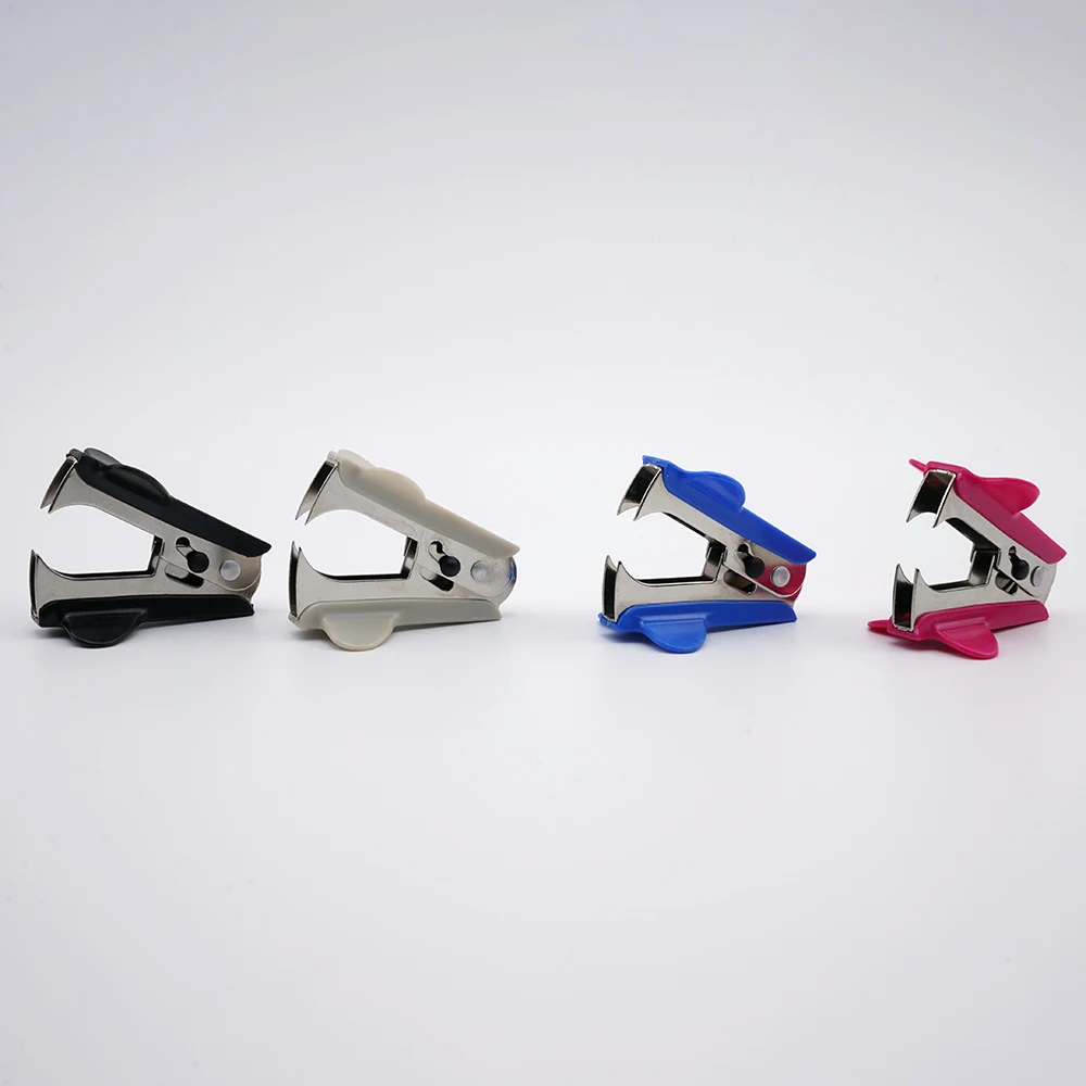 Staple Remover Office Staple Pin Remover Hot Sale Plastic Moon Butterfly OEM Logo School Color Printing Material Origin Shape