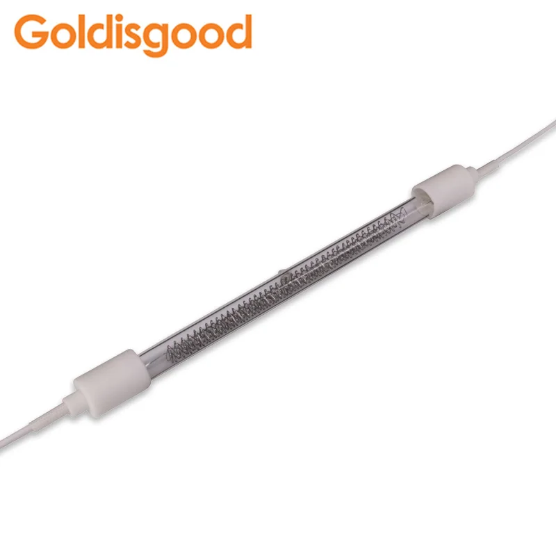 Fast Mid Wave Halogen Emitter Paint Drying IR Quartz Clear Halogen Infrared Heating Lamps for Textile Screen Printing