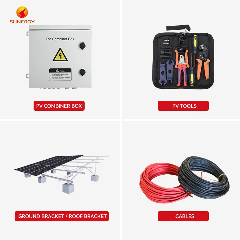 Commercial 50KW 100KW 150kw 200kw on Grid Solar Energy System Grid Tied Solar Power Plant Project