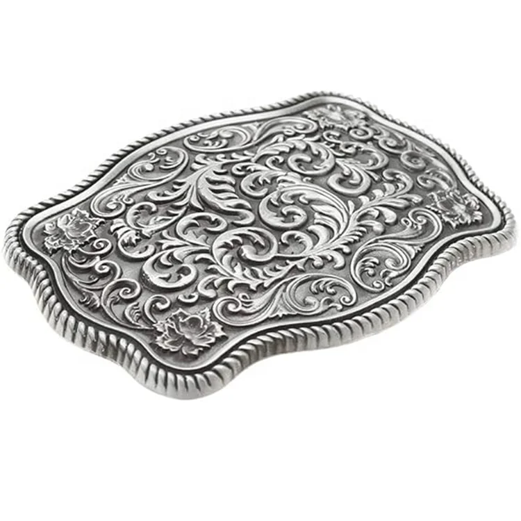 Best quality wedding bulk blank letter initials custom design western Belt buckle