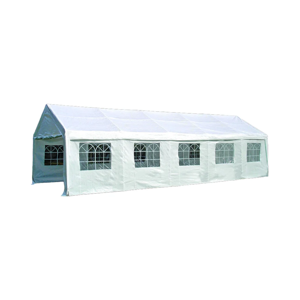 Carport Canopy 4MX10M Heavy Duty with Removable Sidewalls & Doors Portable Car Port Garage Shelter for Outdoor Camping