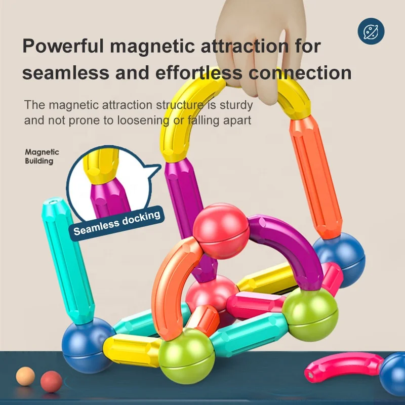Children Toys Magnetic Stick Educational Toys Early Childhood Education Intelligence Variable Shape Assembling Magnetic Blocks