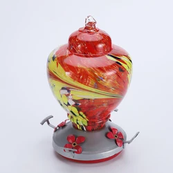 Wholesale Humming Bird Glass Feeder Bird Feeder And Drinker In Outside Garden