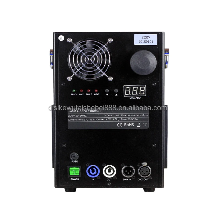 Party wedding event stage fire sparkles fountain equipment with dmx