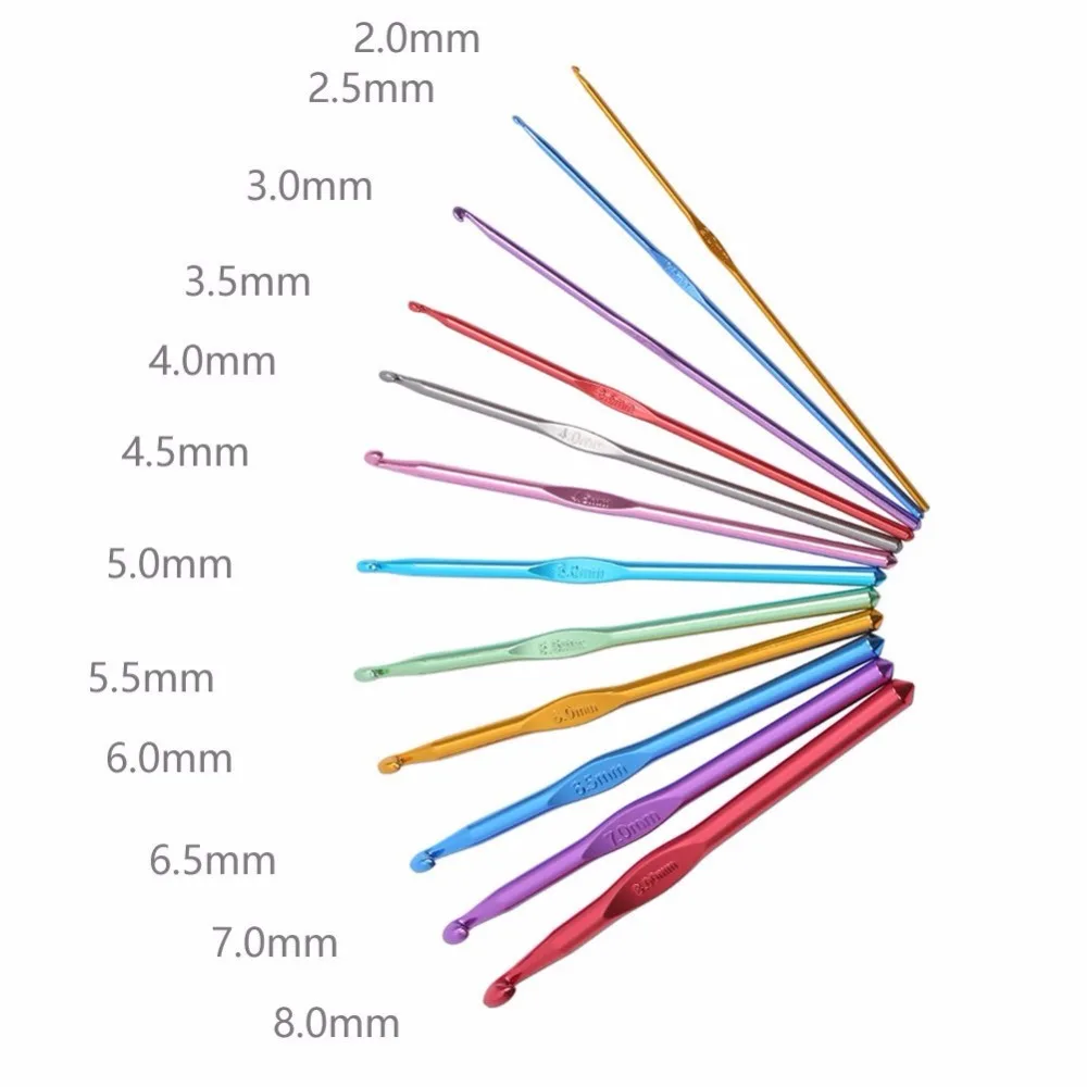 14 Styles Set Crochet Hook Set With Yarn Knitting Needles Sewing Tools Set Knit Gauge Scissors Holder Hook Knitting