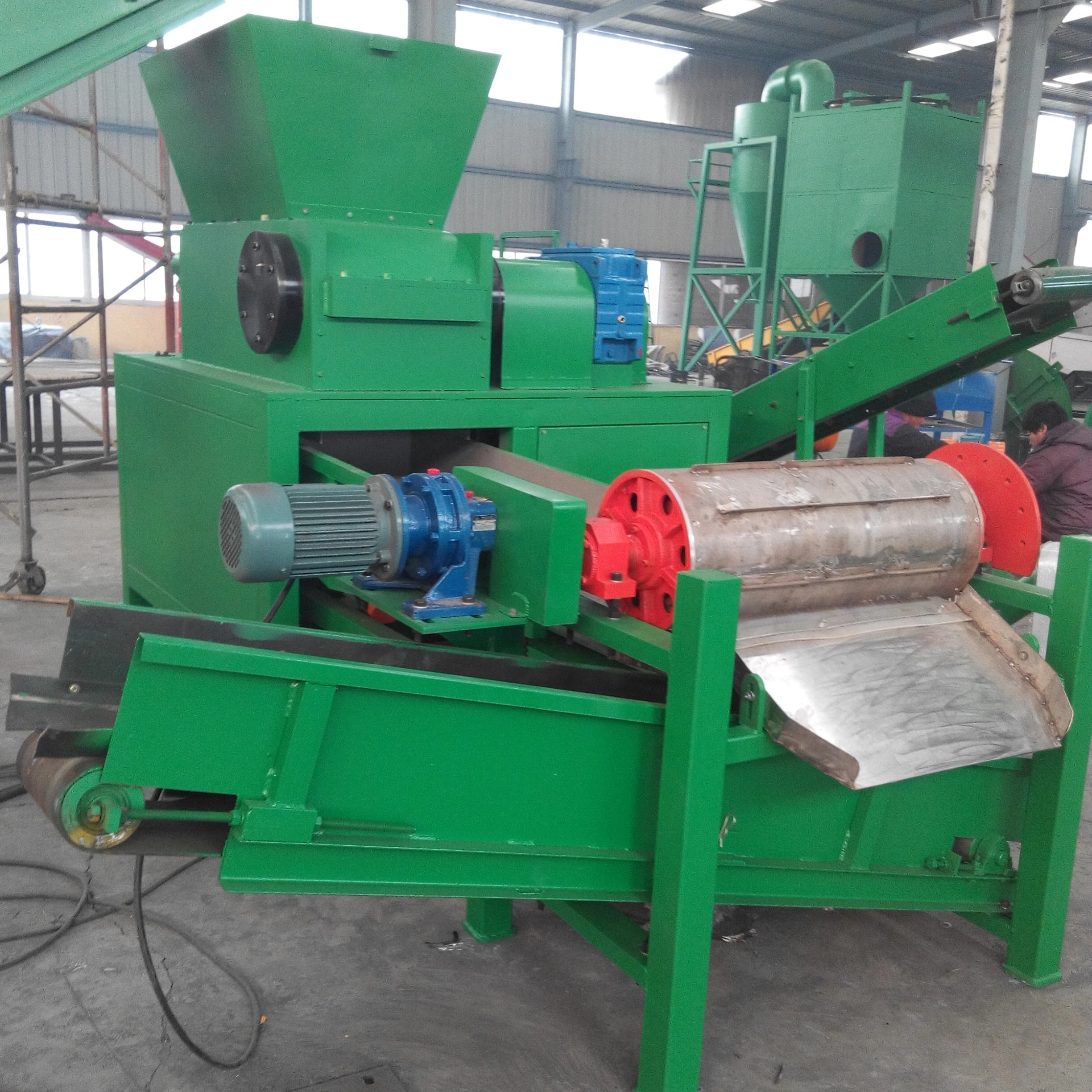ACSR wires recycling machine/scrap aluminum copper wire shredder/wires crusher