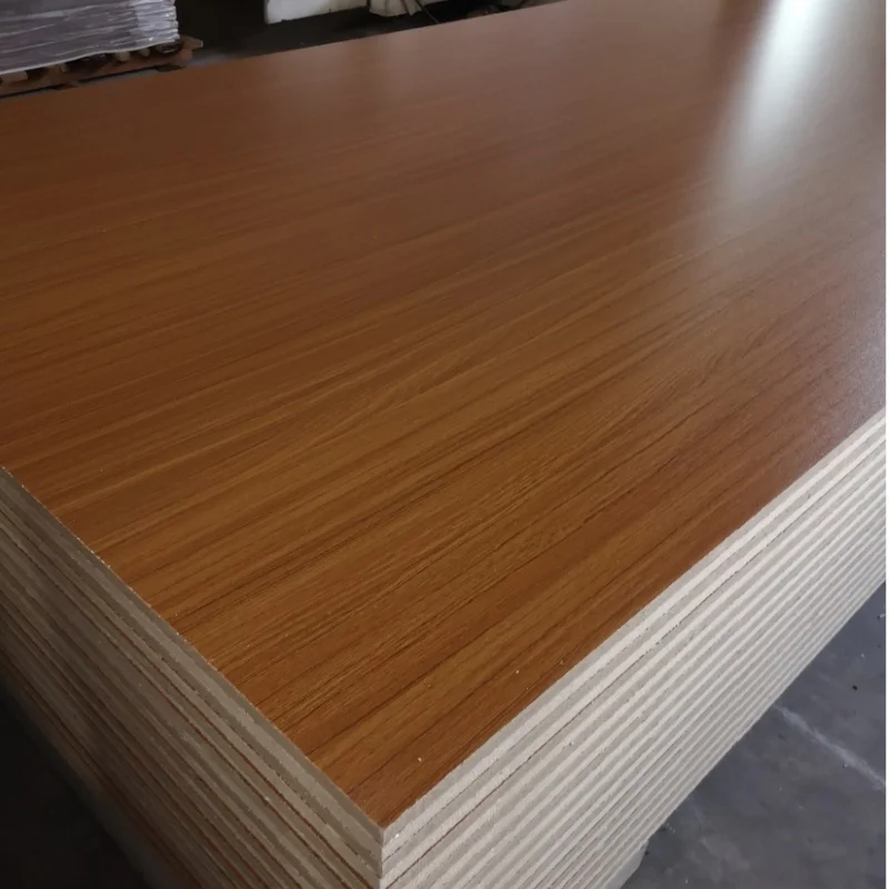 Wood Grain Melamine MDF Fibreboard Melamine laminated Mdf