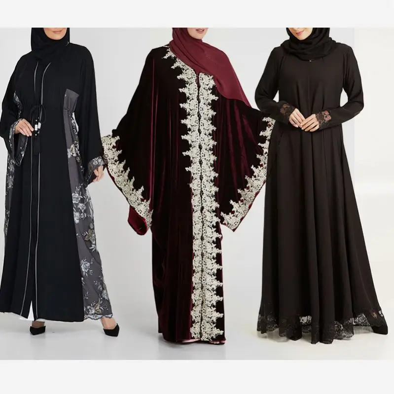 2019 New Arrival Islamic Women Clothing Jilbab Thailand Jubah Novel Uae With Turkish Abaya Wholesale
