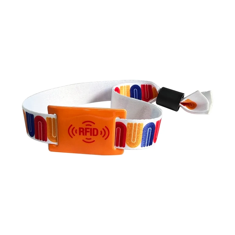 13.56MHz MIFARE Ultralight C RFID sublimation Wristband with soft PVC tag for Music Festival
