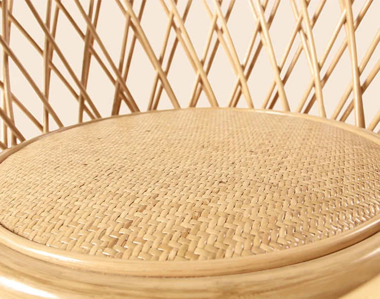 
Factory Direct Supply Handmade Natural Finishing Garden Wicker Chair Indonesia Outdoor Rattan Furniture 