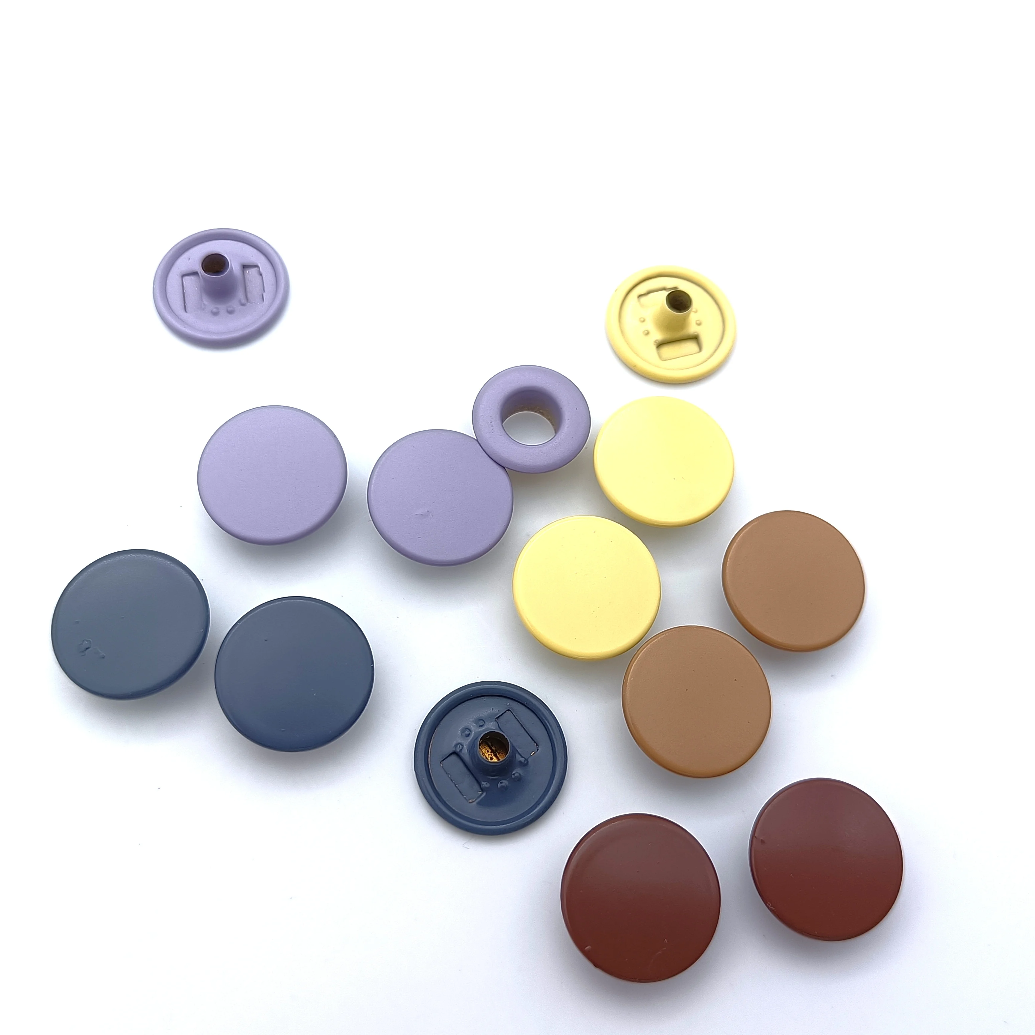 custom logo dyed metal spring snap button four snap button for jacket