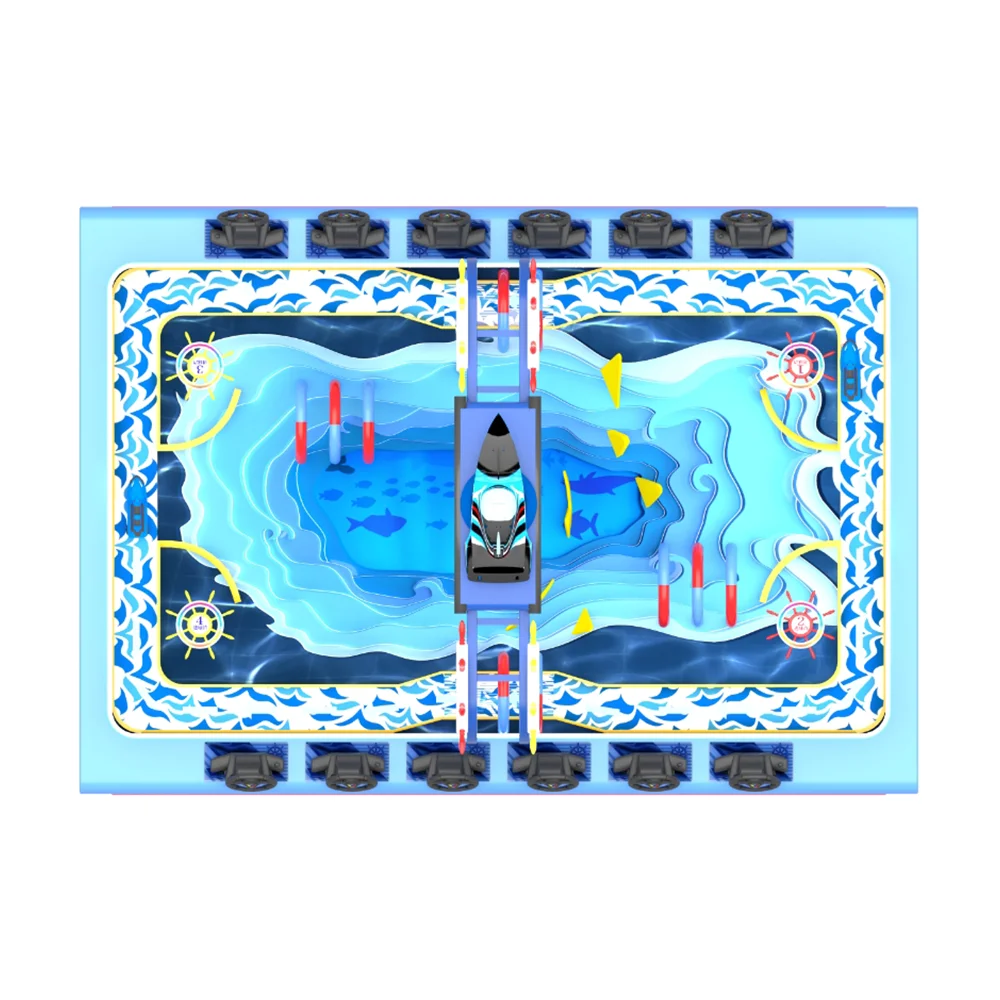 arcade project for sale water tank RC boat racing game machine 6 player games for Small budget business startup in carnevil game