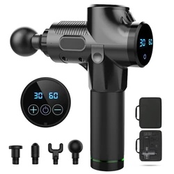 Best Professional Fitness Lose weight LED Digital 20 speed Deep Tissue Vibration Body Muscle Relax Gym Home Use Massager Gun