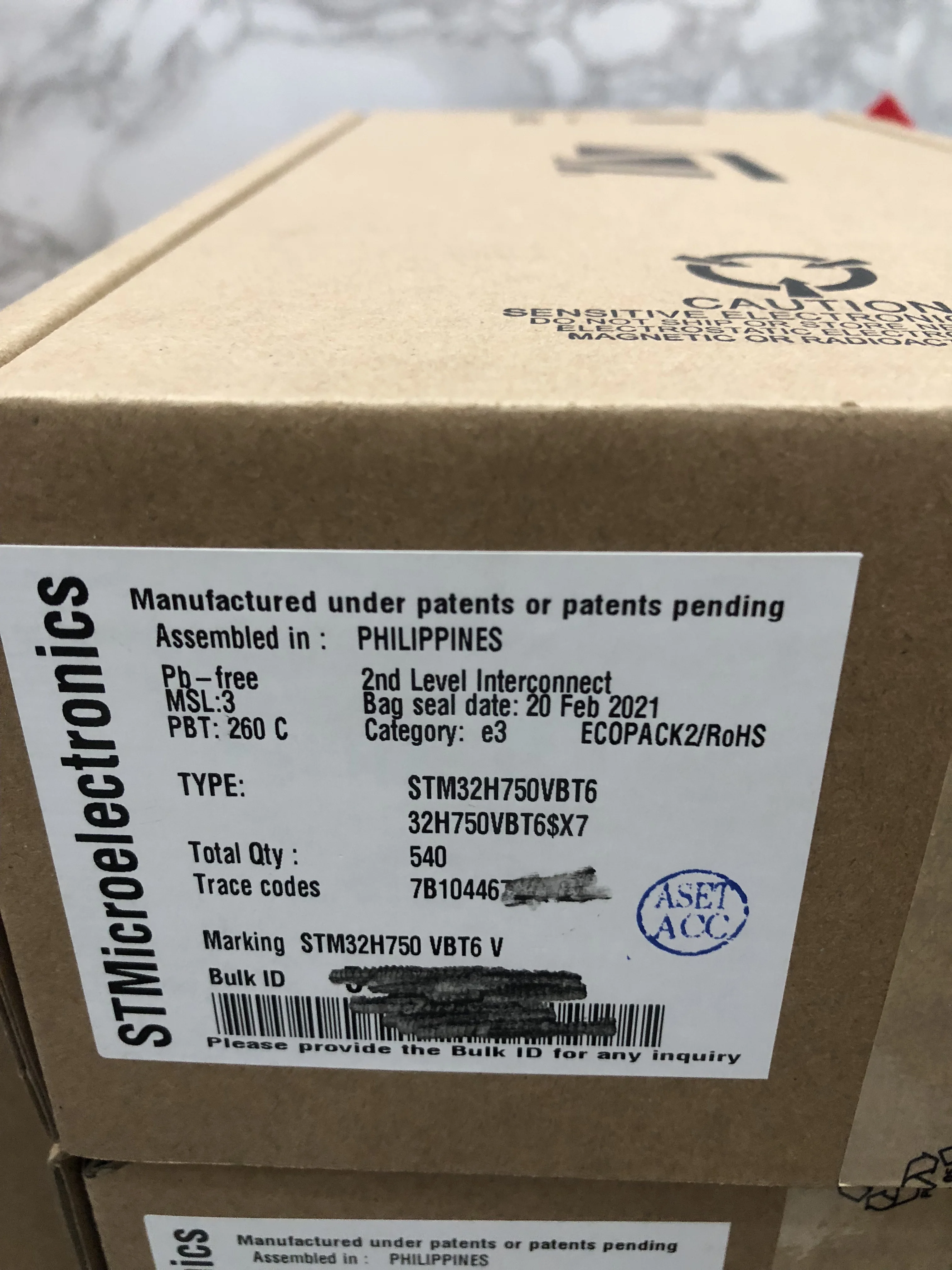 STM32H750 Original Electronic Components Integrate circuit STM32H750VBT6