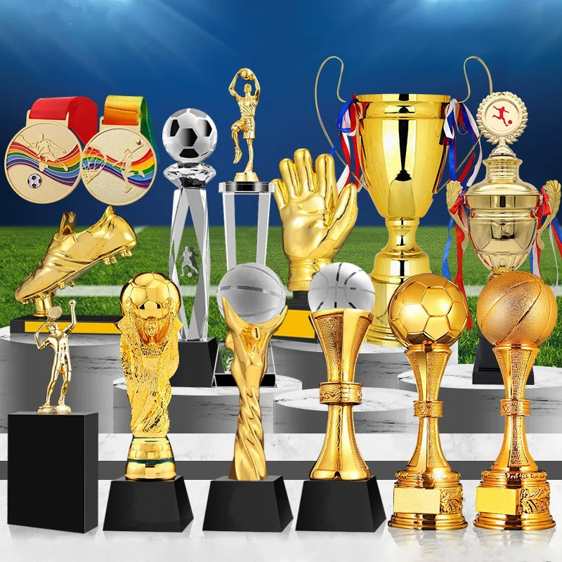 Trophy Cups Blank Football Girl Sport Wholesale Support Custom Trophies And Medals Soccer Medals