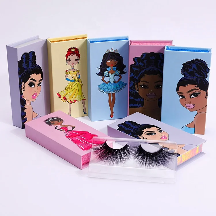 Hot sale strip lashes  cheetos eyelash packaging box for 3d mink eyelashes packaging box