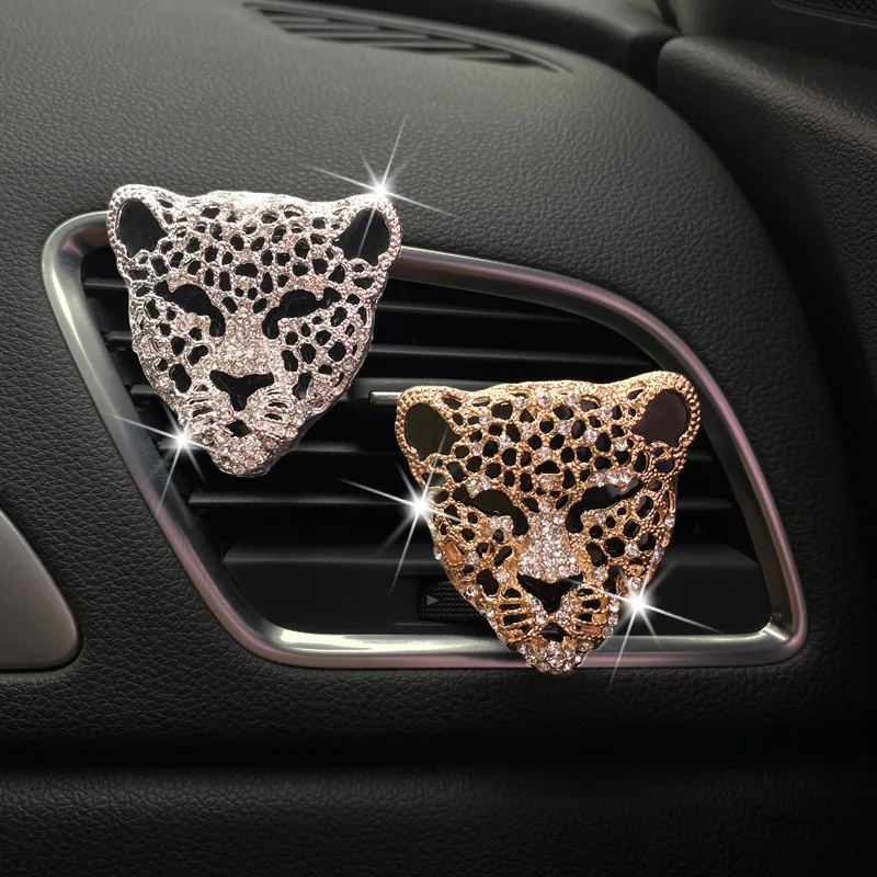 Beautifully Diamond Bling Flamingos Car Perfume Air Conditioner Decoration  Car Outlet Aromatherapy Clip
