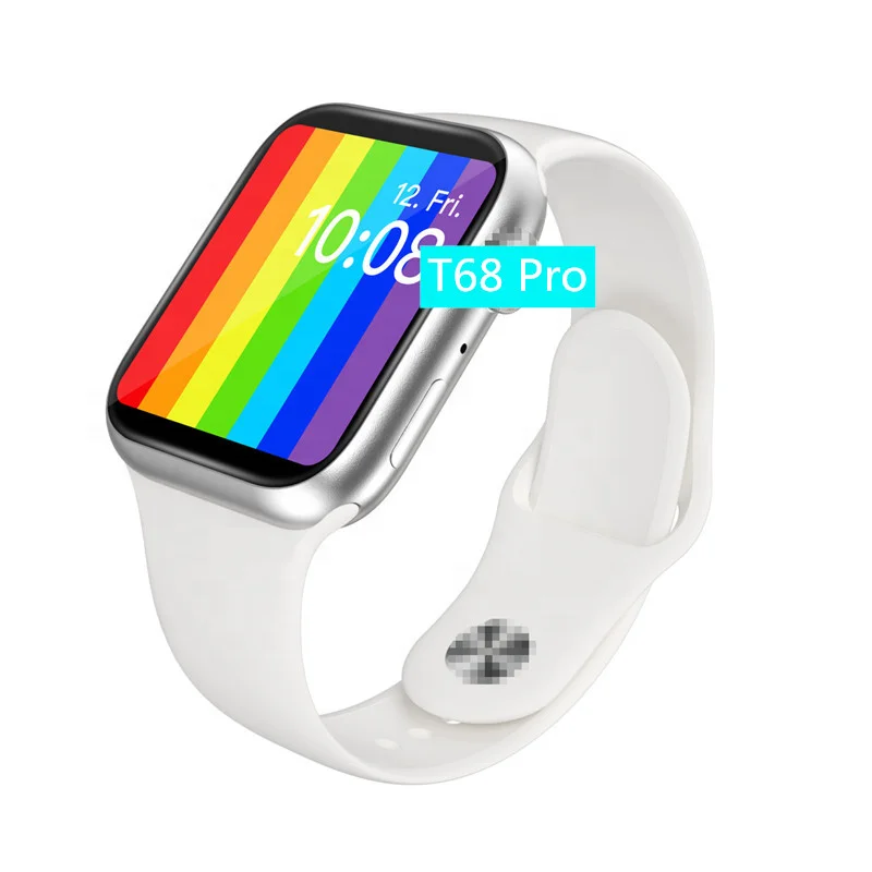 
2021 Newest Wholesale Smart watch T68 Pro Blue tooth Call Phone Watch Men Women Heart Rate Monitor Sport Watch PK T500 