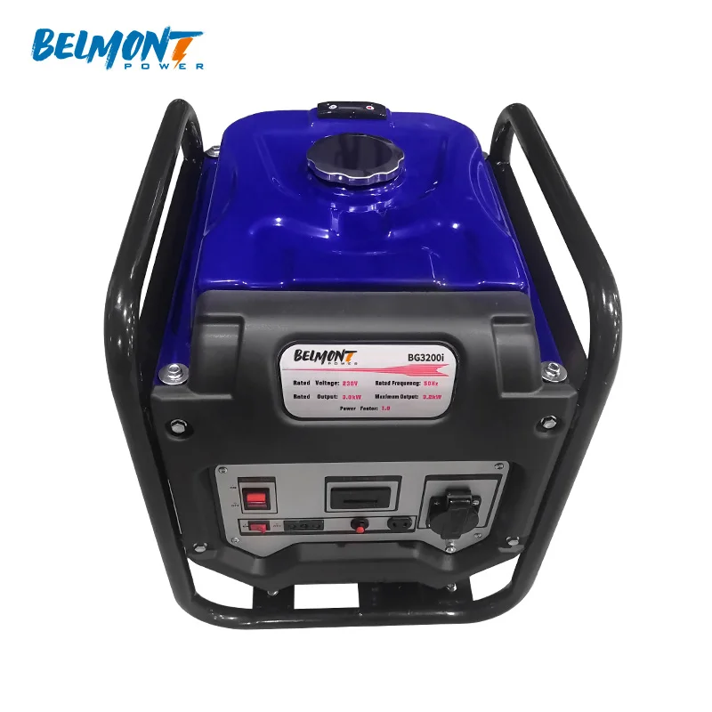120V 230V 3KW 3.5KW 3.6KW 3.8KW 5KW 5.5KW 12V 8.3A 8.5L Manual Start Open Frame Inverter Generator Gasoline for Camping