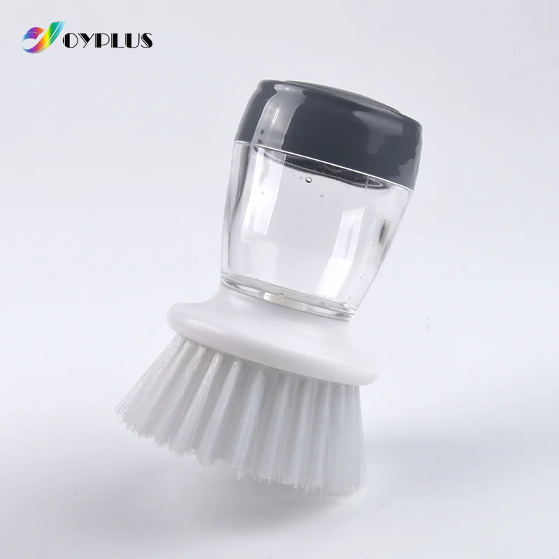 Hot Sale Palm Washing Kitchen Soap Dispensing Scrubber Cleaning Brush Dish Brush