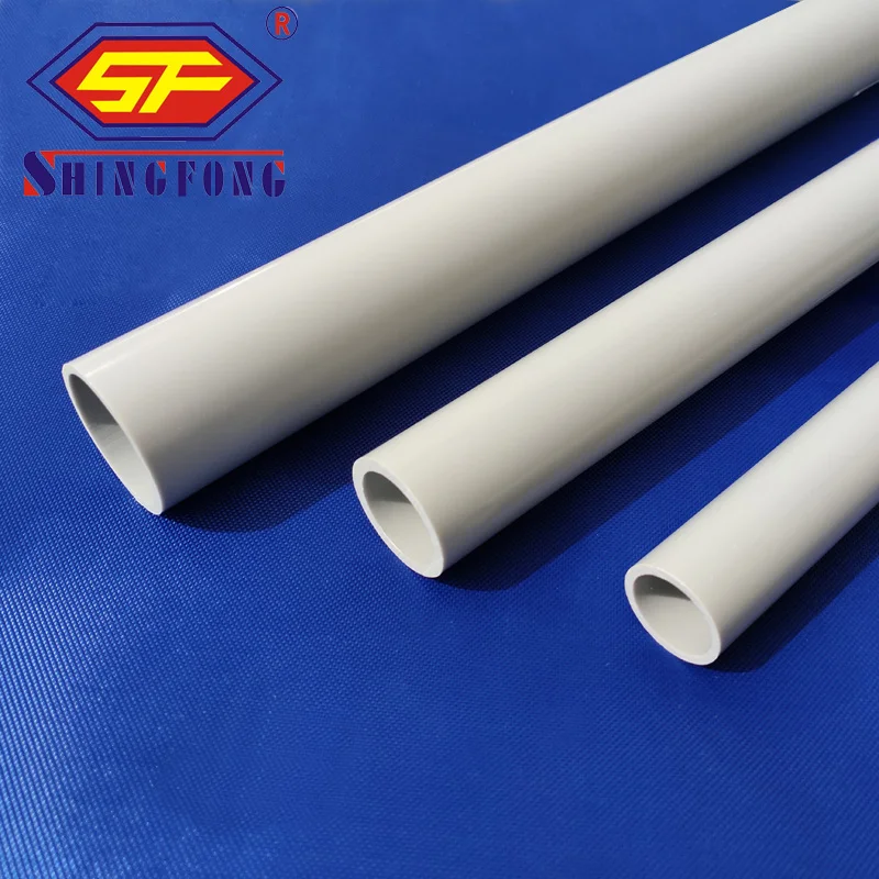 Fire Proof PVC Electrical Conduit White PVC Pipe Outdoor Dubai PVC Cable Pipe