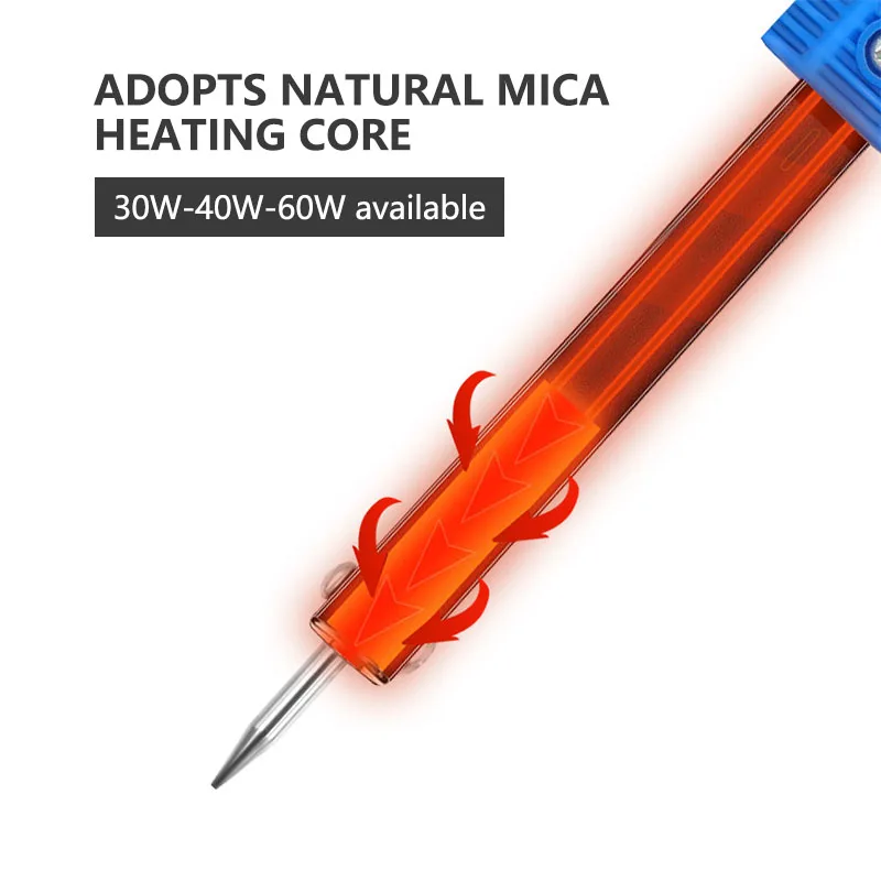 European standard rapid heating ceramic electric soldering iron 30W/40W/60w hand soldering tool