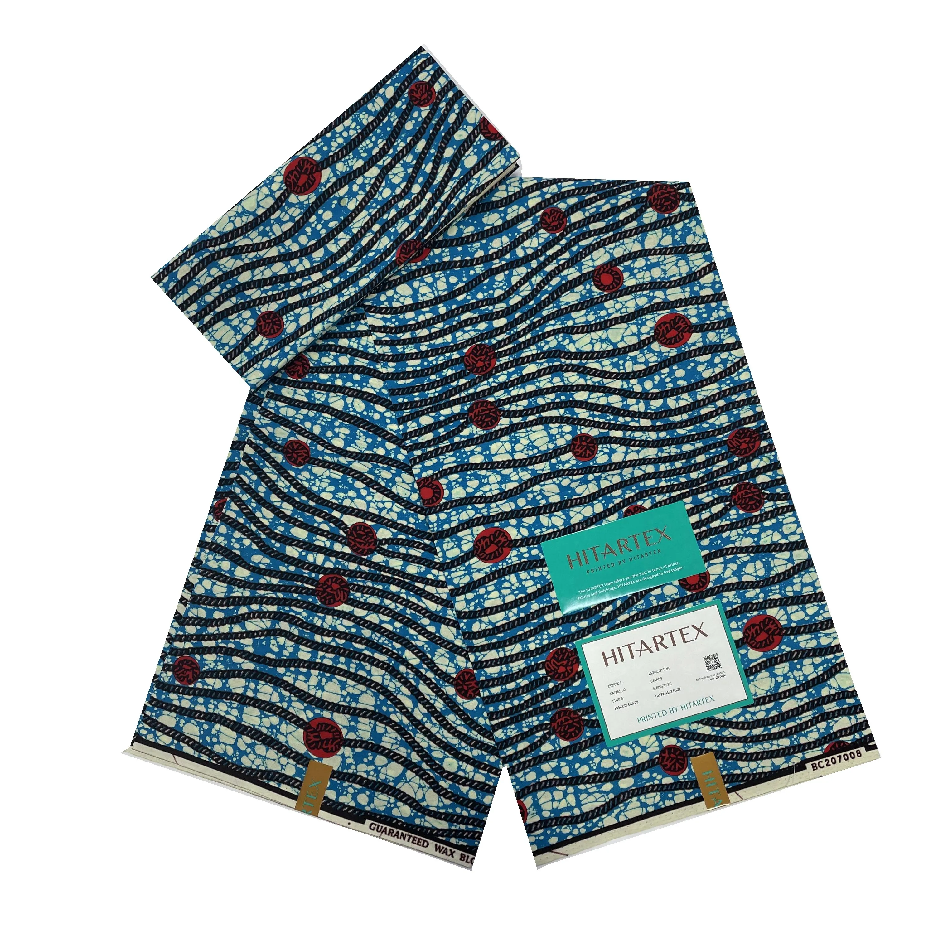 Hot wholesale hitartex  fabric printing on cotton pagne-africain wax holland