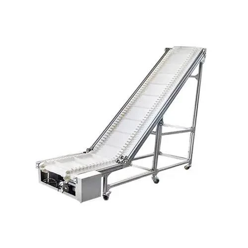 Factory Customization  Climbing Food Grade PVC Belt  Conveyor With Baffler for Grains