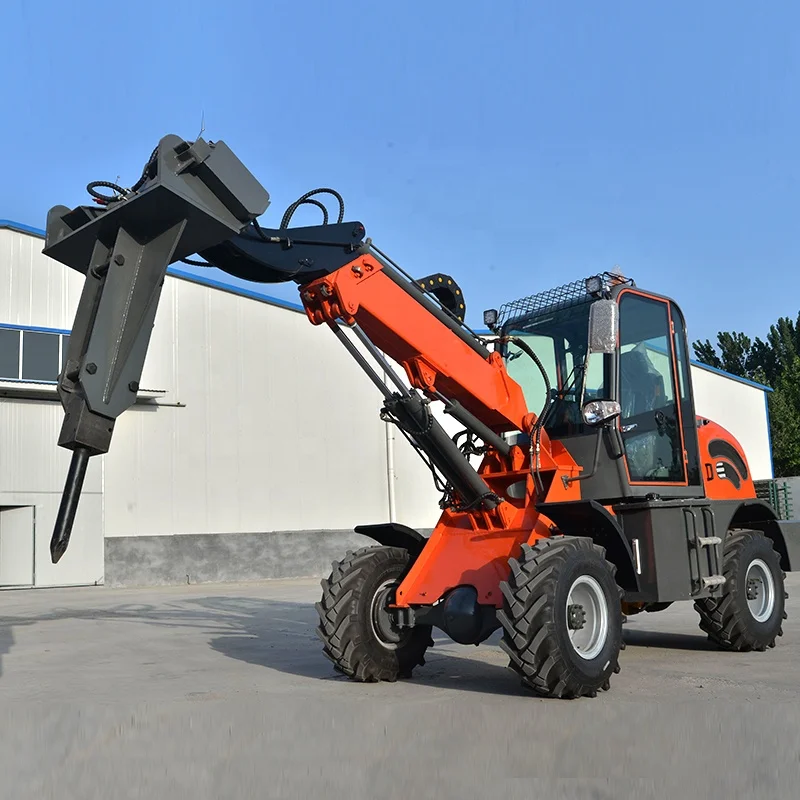 China Good Condition 1.5ton Mini Telescopic Loader Wheel Loaders For Sale