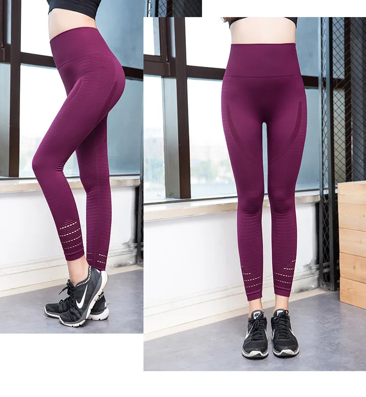 
Factory Custom Logo Outdoor Yoga Pants Fitness Gym Clothing workout fitness Women High Waisted Workout Seamless Leggings 