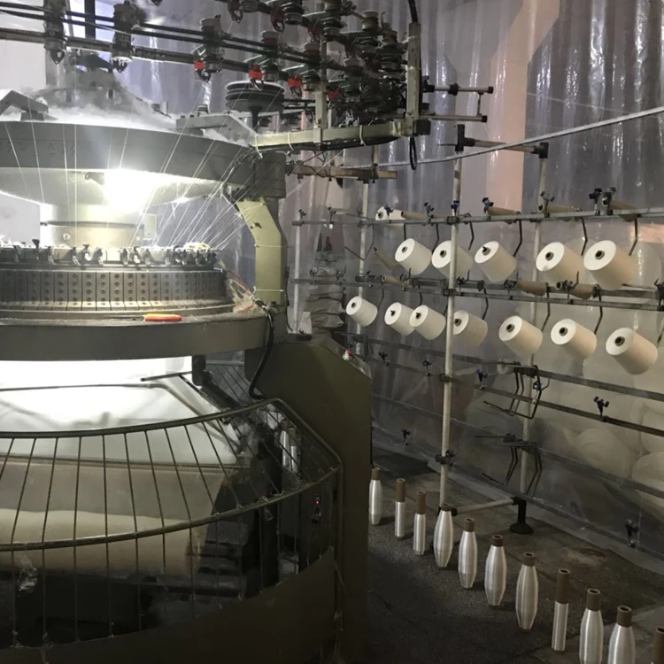 
Flame retardant elastic knitted fabric 32% Modacrylic,8% cotton,60% glass 