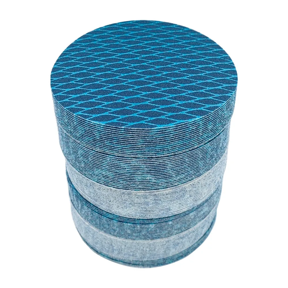 5 Inch Diamond Shape Sanding Discs Hook and Loop Woodworking Finishing Discs Sandpaper Pad for Random Disc Sander Orbital Sander