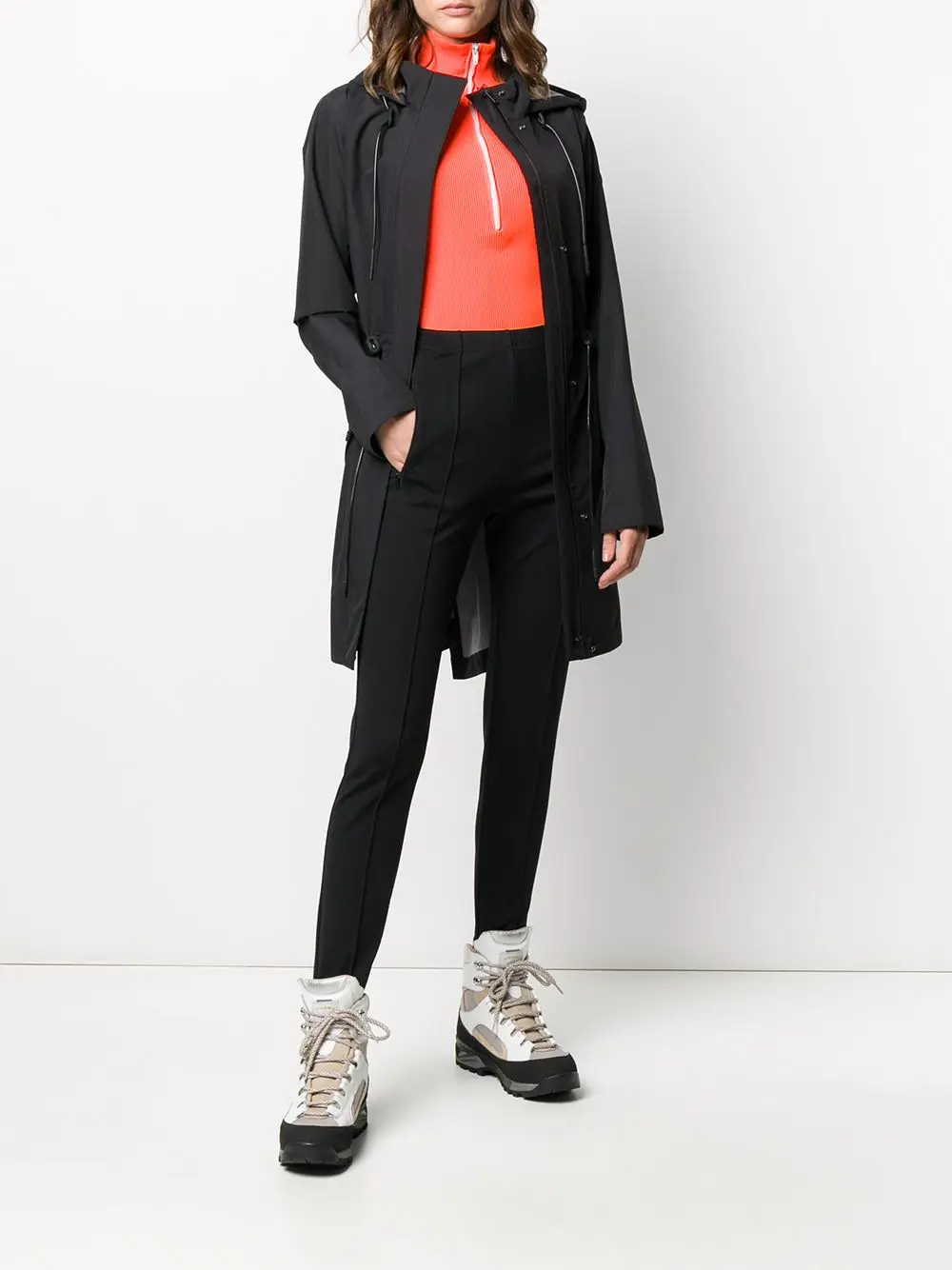 custom logo ladies winter waterproof sport 2021 2022 new season fashionable black PU rain coat windbreaker jacket for women