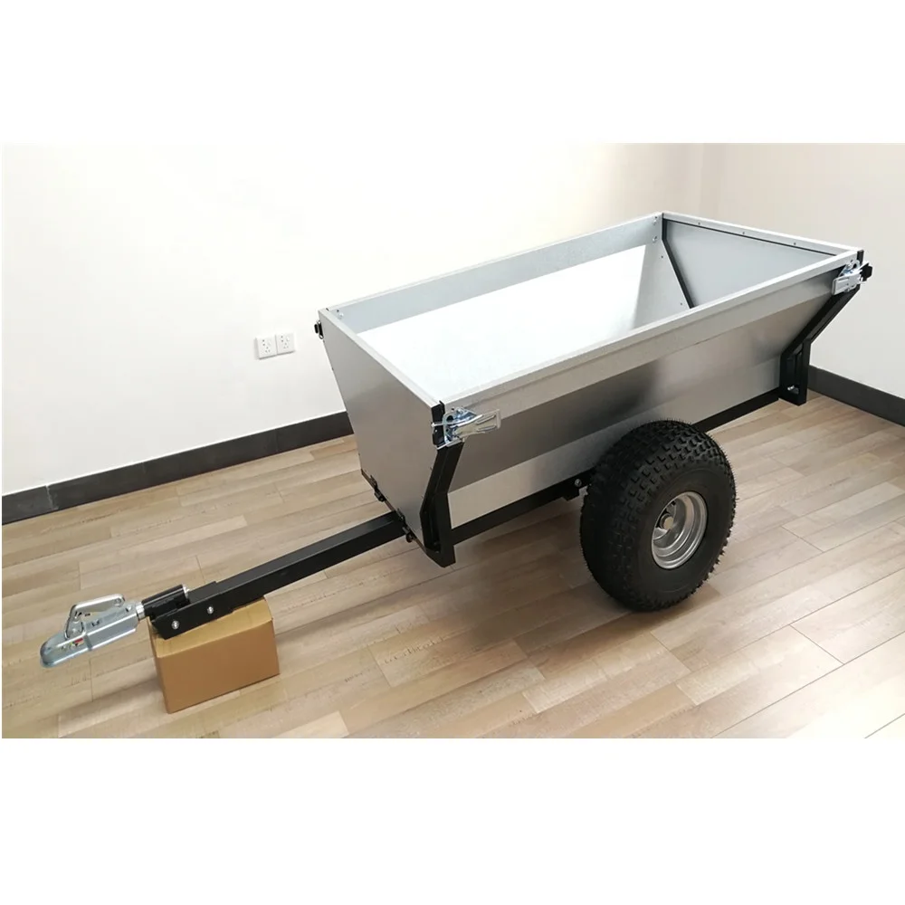 2022 hot sale ATV Garden Poly Utility Trailer with galvanized steel box much more stronger