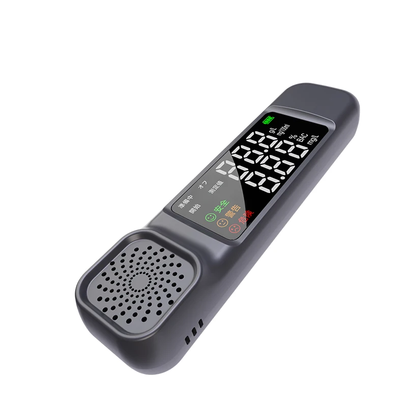 2022 new Design breathalyzer alcohol tester commercial digital breath alcohol tester with lcd clock