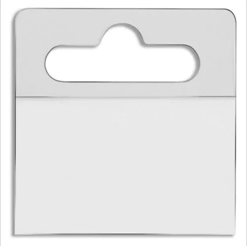 2023 Good Price Adhesive Tab PVC Transparent Hang Tabs Plastic Sticker Hooks For C-store Supermarket Retail Display