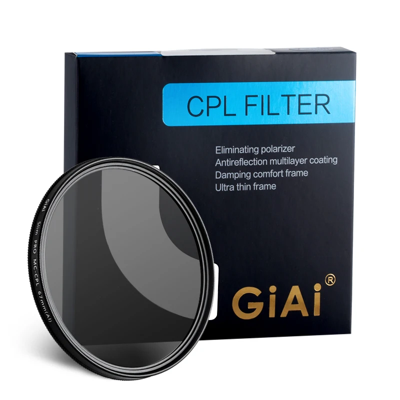 52mm 67mm 77mm Professional Production Optical Glass Circular-polarized Filter For Cameras