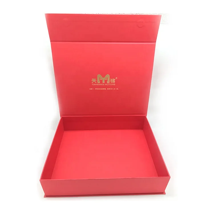 Оригинальные подарочные коробки с откидной крышкой красного цвета, магнитная коробка, упаковка для роскошных продуктов